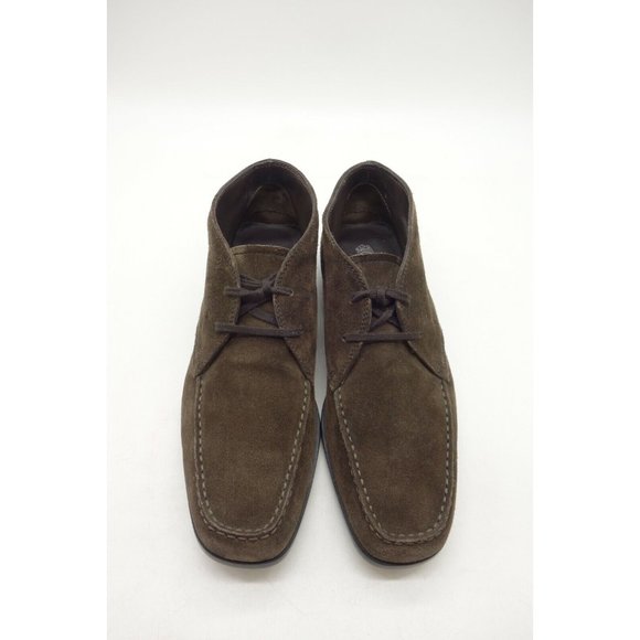 Tods Brown Leather Casual Lace Up Chukka Driving Ankle Boots Shoes Men\'s 7.5 main image 11